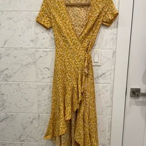 SHEIN floral wrap dress size M